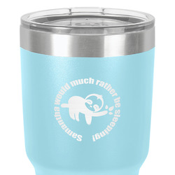 Sloth 30 oz Stainless Steel Tumbler - Teal - Double-Sided (Personalized)