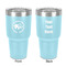 Sloth 30 oz Stainless Steel Ringneck Tumbler - Teal - Double Sided - Front & Back