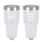 Sloth 30 oz Stainless Steel Ringneck Tumbler - White - Double Sided - Front & Back