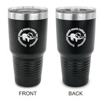 Sloth 30 oz Stainless Steel Tumbler - Black - Double Sided (Personalized)