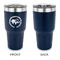 Sloth 30 oz Stainless Steel Ringneck Tumblers - Navy - Single Sided - APPROVAL