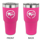 Sloth 30 oz Stainless Steel Tumbler - Pink - Double Sided (Personalized)