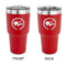 Sloth 30 oz Stainless Steel Ringneck Tumblers - Red - Double Sided - APPROVAL