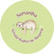 Sloth 5" Multipurpose Round Label - Single Sticker