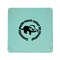 Sloth 6" x 6" Teal Leatherette Snap Up Tray - APPROVAL