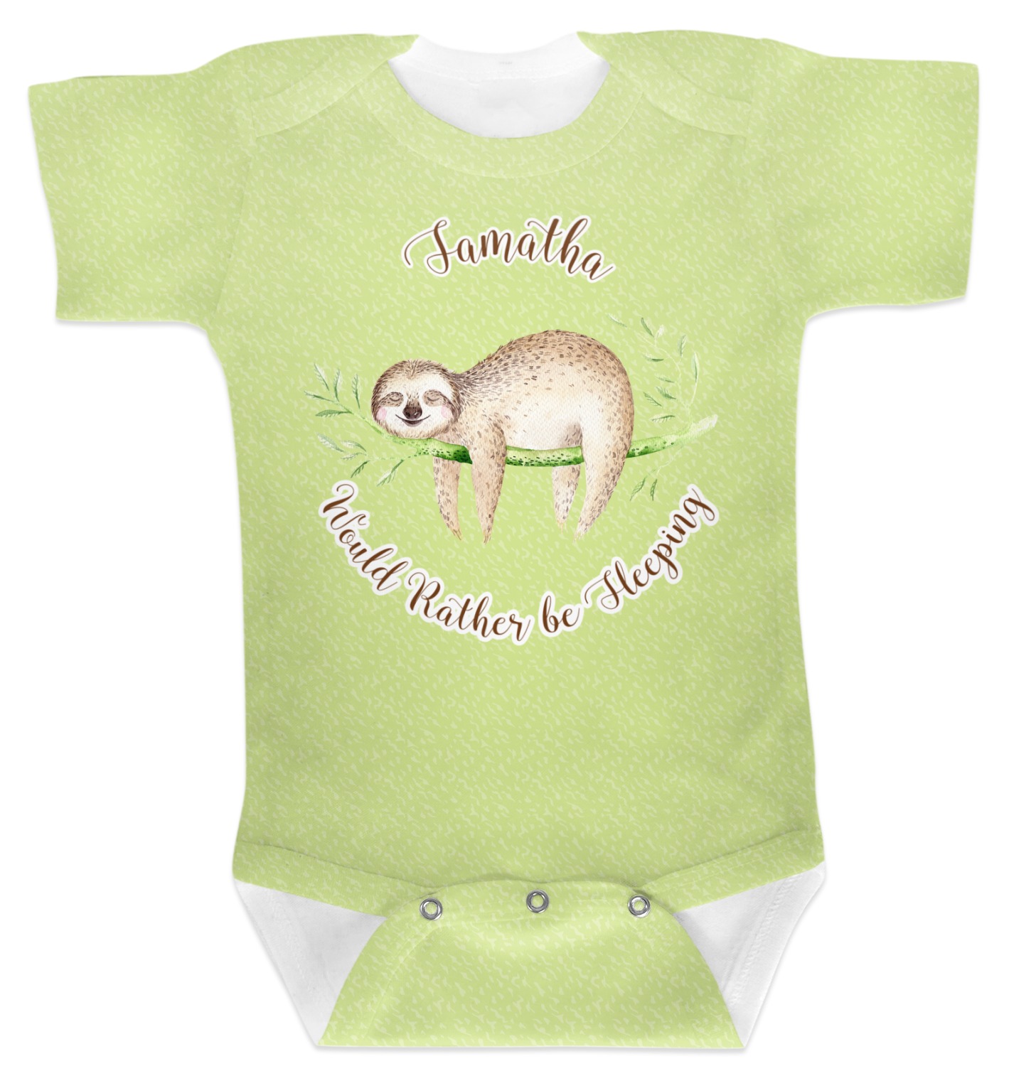 Sloth Baby Bodysuit (Personalized) - YouCustomizeIt