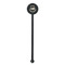 Sloth Black Plastic 5.5" Stir Stick - Round - Single Stick