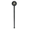 Sloth Black Plastic 7" Stir Stick - Round - Single Stick