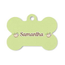 Sloth Bone Shaped Dog ID Tag - Small (Personalized)