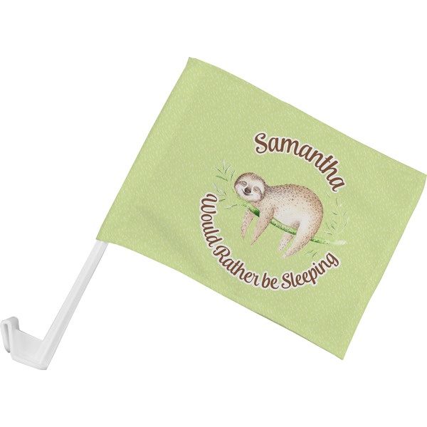 Custom Sloth Car Flag - Small w/ Name or Text