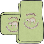 Sloth Car Floor Mats Set - 2 Front & 2 Back (Personalized)