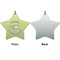 Sloth Ceramic Flat Ornament - Star Front & Back (APPROVAL)