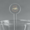 Sloth Clear Plastic 7" Stir Stick - Round - Main