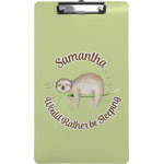 Sloth Clipboard (Legal Size) (Personalized)