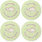 Sloth Coaster Round Rubber Back - Apvl