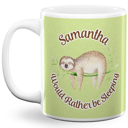 Sloth 11 Oz Coffee Mug - White (Personalized)