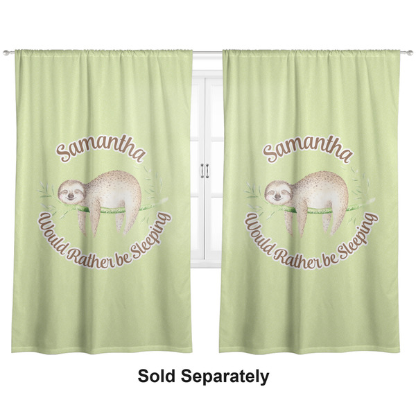 Custom Sloth Curtain Panel - Custom Size (Personalized)