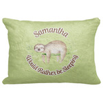 Sloth Decorative Baby Pillowcase - 16"x12" (Personalized)