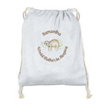 Sloth Drawstring Backpack - Sweatshirt Fleece - Single Sided (Personalized)