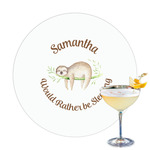 Sloth Printed Drink Topper - 3.25" (Personalized)