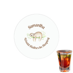 Sloth Printed Drink Topper - 1.5" (Personalized)