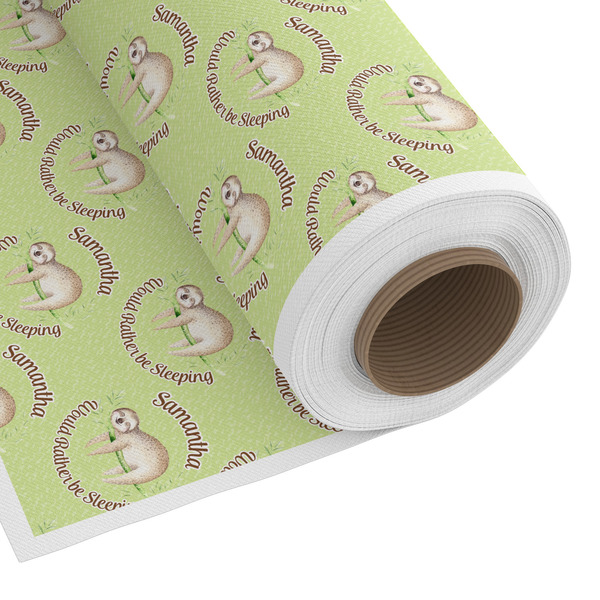 Custom Sloth Fabric by the Yard - Cotton Twill (Personalized)