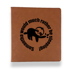 Sloth Leather Binder - 1" - Rawhide (Personalized)