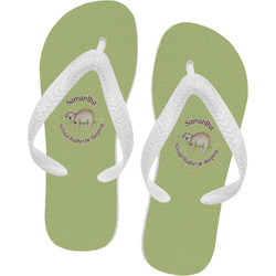 Sloth Flip Flops - XSmall (Personalized)