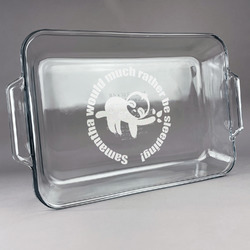 Sloth Glass Baking and Cake Dish (Personalized)