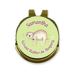 Sloth Golf Ball Marker - Hat Clip - Gold