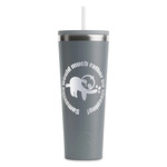 Sloth RTIC Everyday Tumbler with Straw - 28oz - Grey - Double-Sided (Personalized)