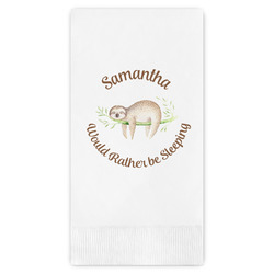 Sloth Guest Paper Towels - Full Color (Personalized)