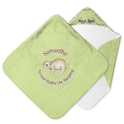 Sloth Hooded Baby Towel (Personalized)