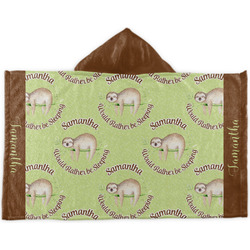 Sloth Kids Hooded Towel (Personalized)