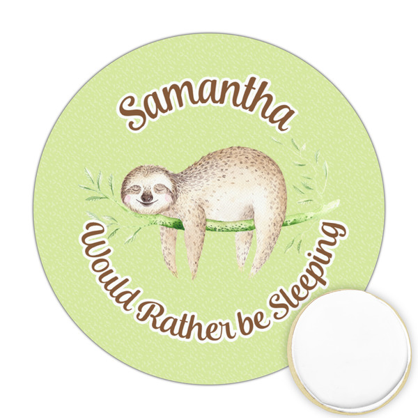 Custom Sloth Printed Cookie Topper - 2.5" (Personalized)