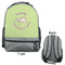 Sloth Large Backpack - Gray - Front & Back View