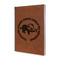 Sloth Leather Sketchbook - Small - Double Sided - Angled View