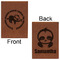 Sloth Leatherette Sketchbooks - Large - Double Sided - Front & Back View