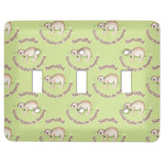 Sloth Light Switch Cover (3 Toggle Plate) (Personalized)