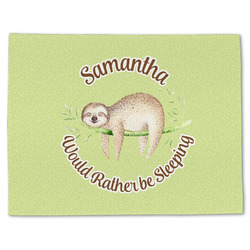 Sloth Single-Sided Linen Placemat - Single w/ Name or Text