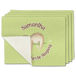 Sloth Single-Sided Linen Placemat - Set of 4 w/ Name or Text