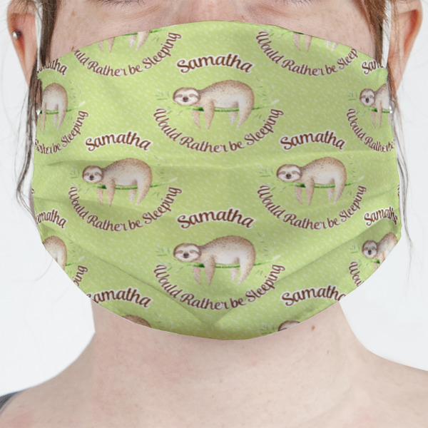 Custom Sloth Face Mask Cover (Personalized)