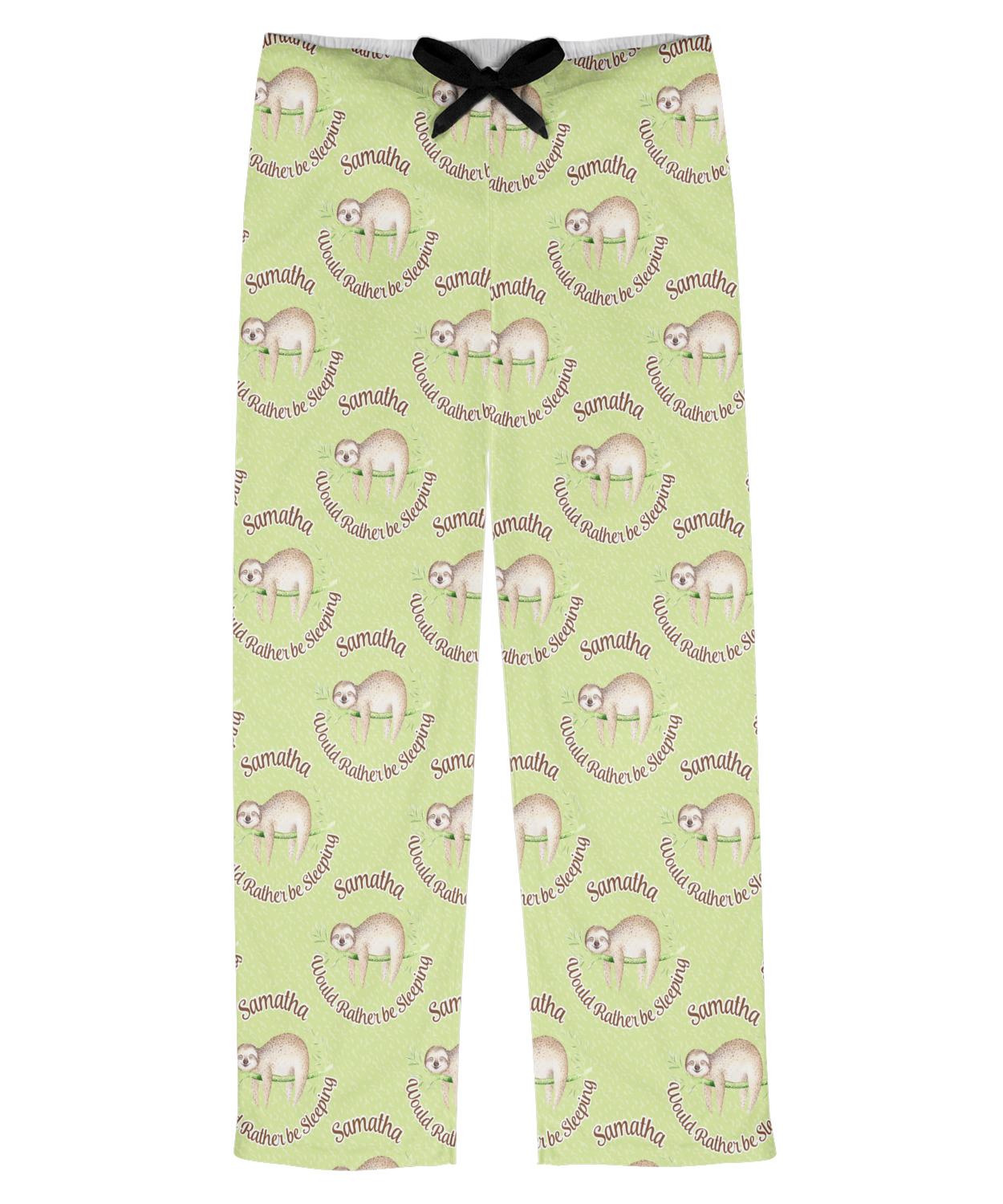 Sloth Design Custom Mens Pajama Pants