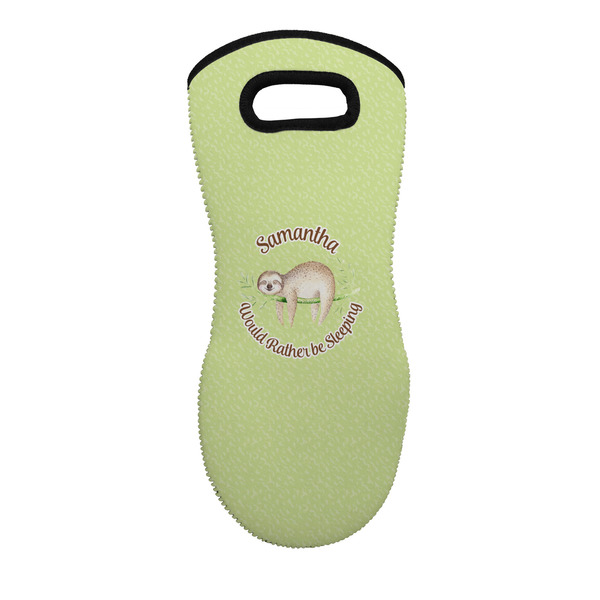 Custom Sloth Neoprene Oven Mitt - Single w/ Name or Text