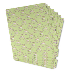 Sloth Binder Tab Divider - Set of 6 (Personalized)