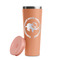 Sloth Peach RTIC Everyday Tumbler - 28 oz. - Lid Off