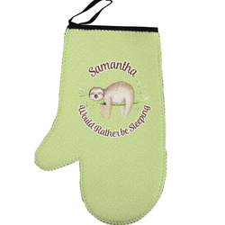Sloth Left Oven Mitt (Personalized)