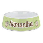 Sloth Plastic Dog Bowl - Large (Personalized)