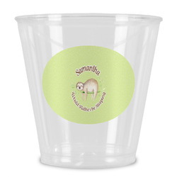 Sloth Plastic Shot Glass (Personalized)