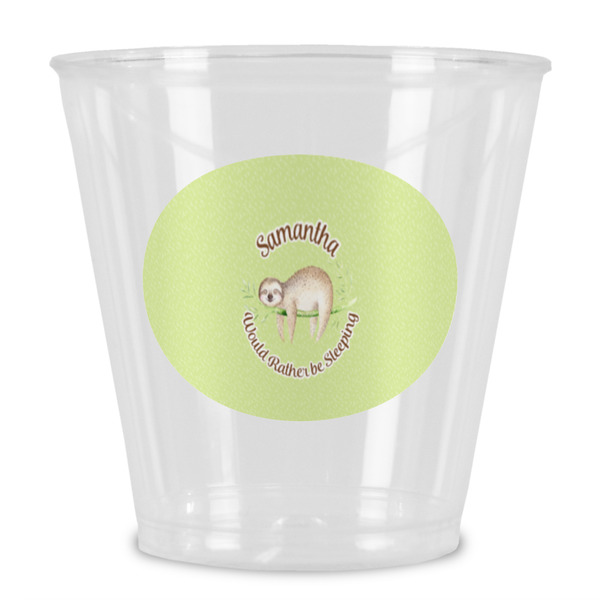 Custom Sloth Plastic Shot Glass (Personalized)